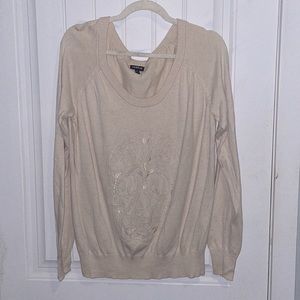 Cream skull sweater